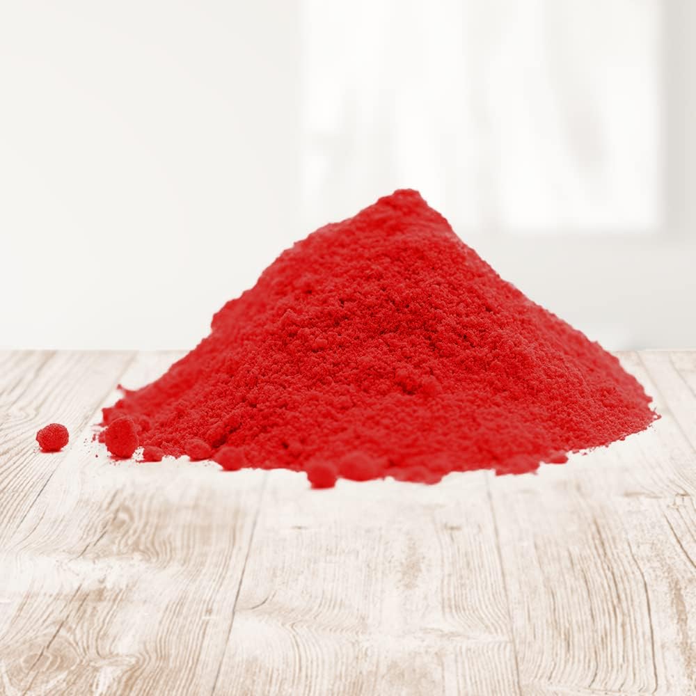 Real Milk Paint Pigment Powder for Milk Paint, Mica Powder for Epoxy Resin, Concrete, Wood Putties, Plaster, and Plastic Resins, 16 oz, Bright Red