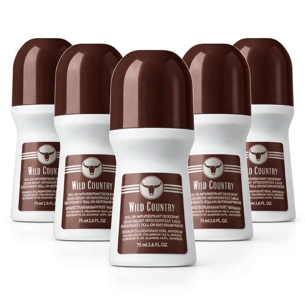 Roll On Deodorant for Men, Pack of 5, 75 ml Each, Smooth Glide Application, Compact Travel Size, Daily Fresh Scent, Multipack Value Set 2.6 fl oz