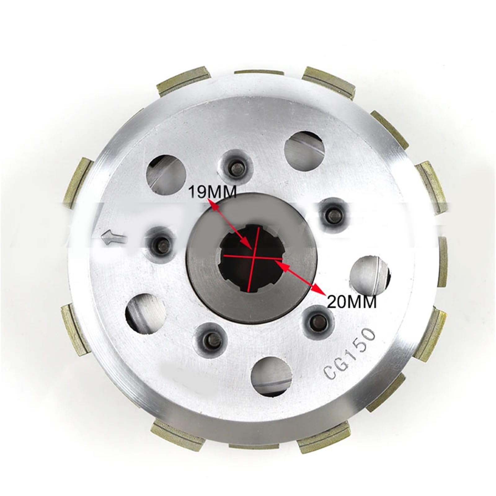 6 Piastra Frizione Pad Cestino Centro Di Assemblaggio Gruppo Per CG150 150cc CG 150 Cg150 Cg Pezzi Ricambio Moto