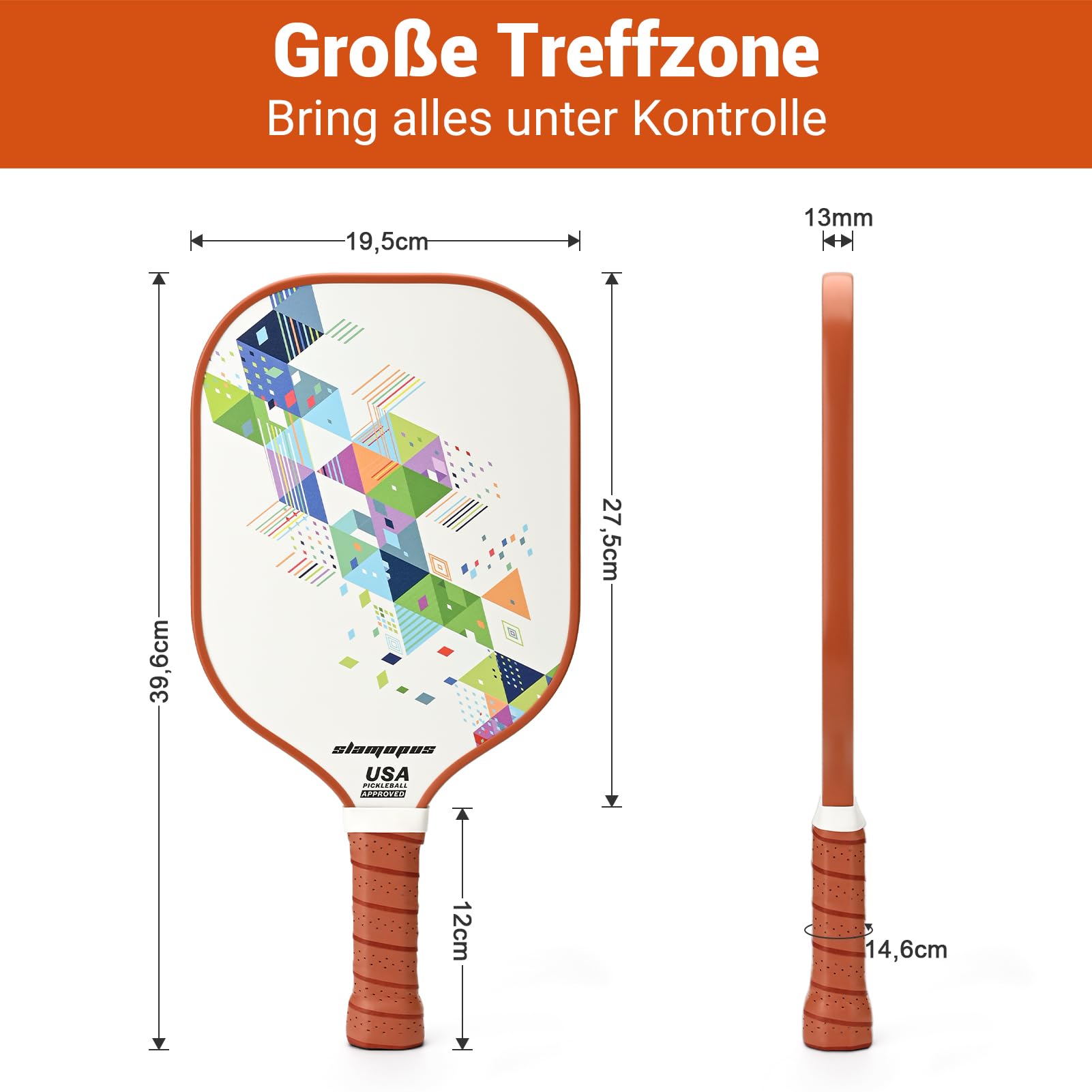 Lot de 4 raquettes de pickleball en graphite fibre de verre avec 2 balles intérieures et 2 balles extérieures sac de transport