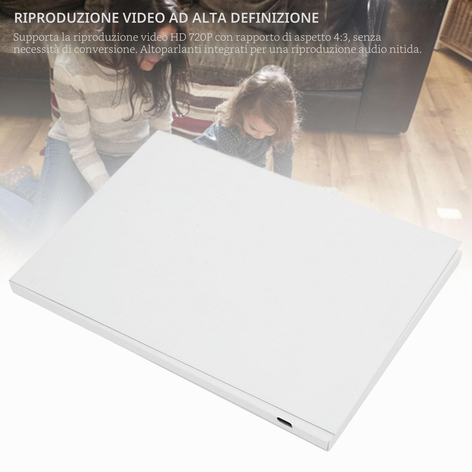 Video di Auguri, Libro Video Elettronico HD 720p con Schermo LCD, Brochure Video Integrato in una Memoria di 128 M, Personalizza il Tuo Album Video (5 pollici)