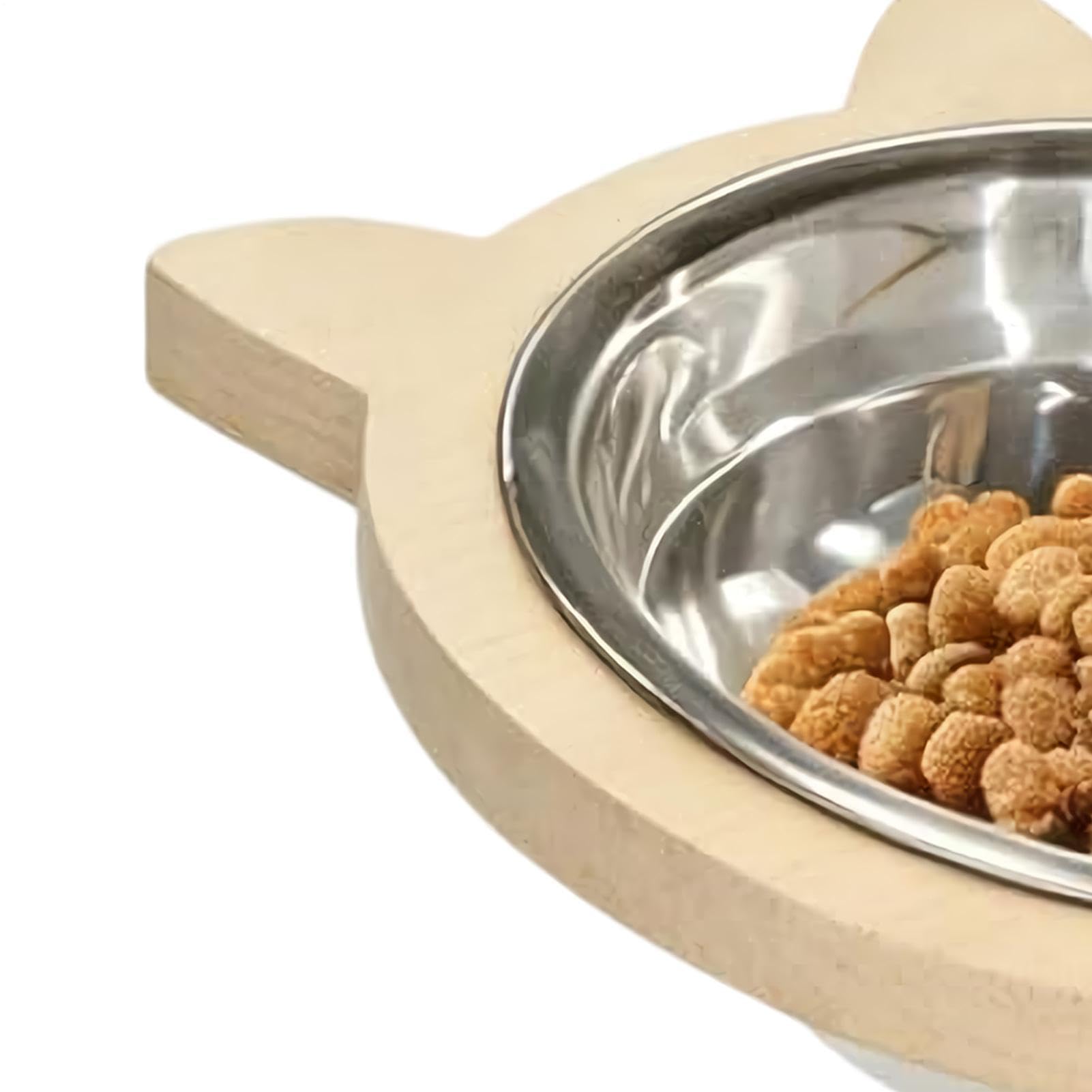 Rialzata per Cani - Alimentatore Per Animali Regolabile In Altezza Inclinato Di 15° Con 3 Ciotole - Antiscivolo Gatti,per Interno Esterno Casa Cucina Soggiorno Campeggio Balcone Appartamento