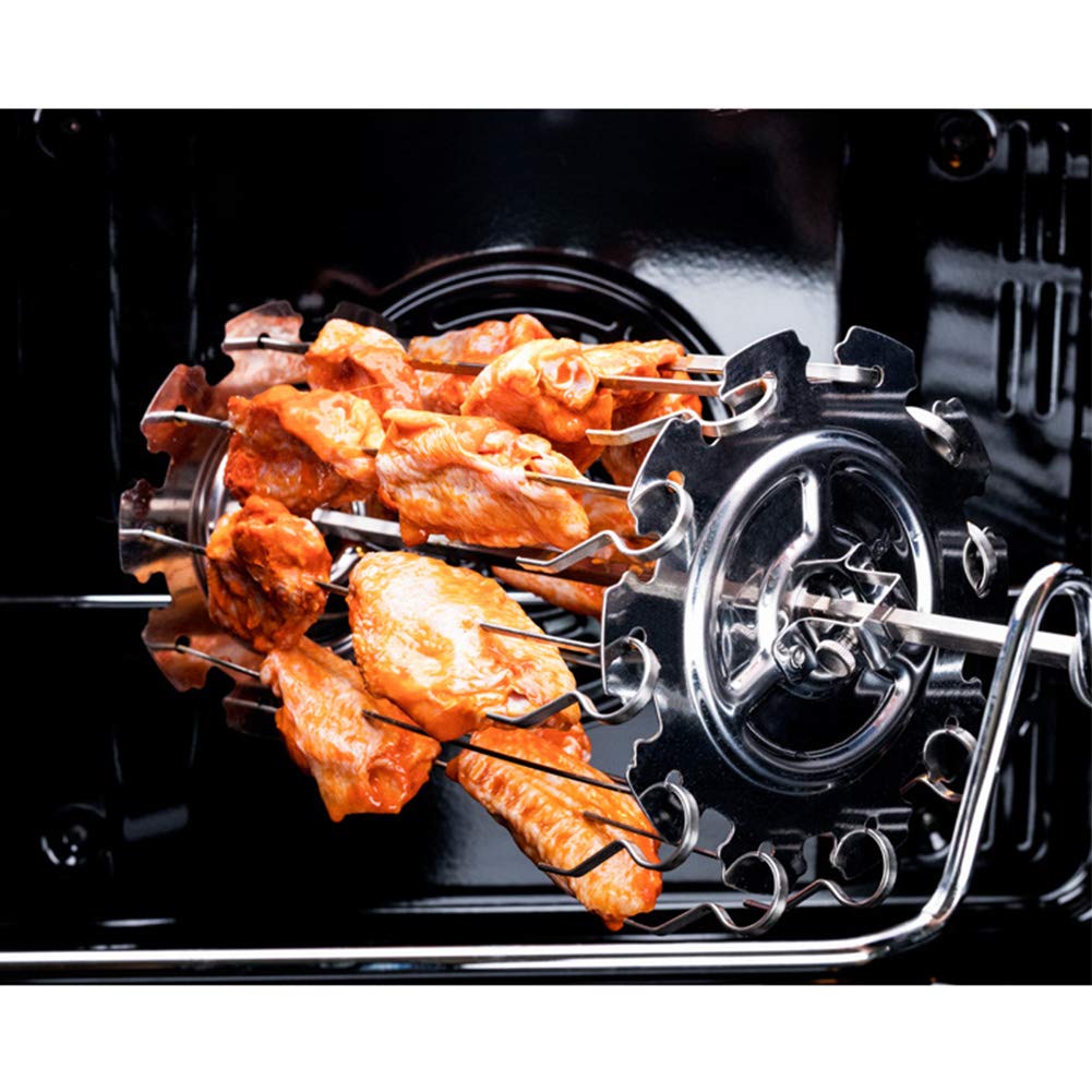 ALEOHALTER Skewer Rack Set Stainless Steel Skewers Needle Cage Kebab