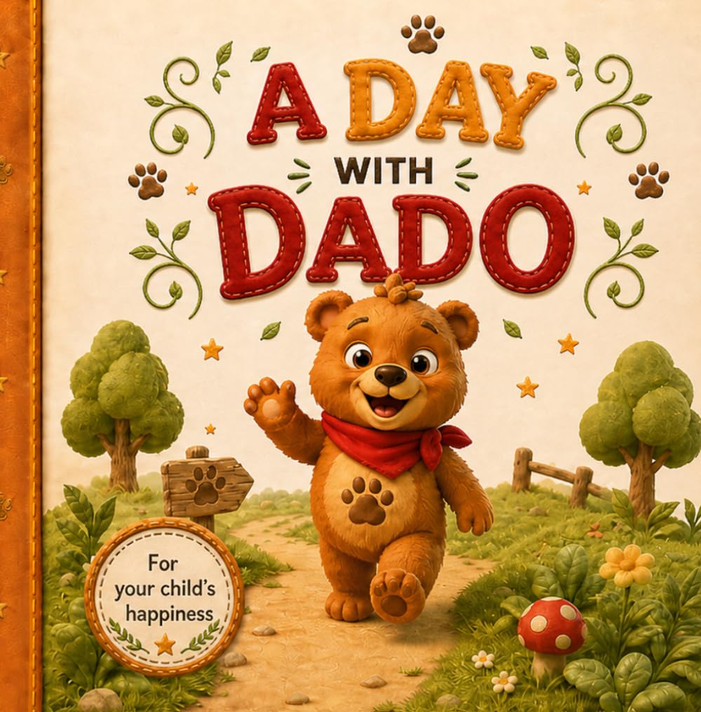 A Day with Dado: An Interactive Bedtime Counting Book for Toddlers: Help Dado the Bear Wake Up, Play, and Count from 1 to 10 through a Magical Daily Routine