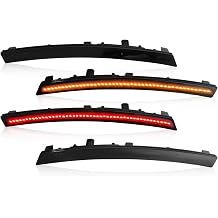 Front and Rear Side Marker Lights Compatible with 2014-2019 Corvette C7 Grand Sport Stingray Z06 ZR1 4PCS Smoked Len Bumper Turn Signal Light Side 172216 22771196 22771197 23210929 23210930