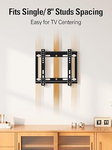 Miniatura 3 de Mounting Dream Soporte de pared para TV ultradelgado para la mayoría de LED de pantalla plana de 17 a 42 pulgadas, soporte de TV fijo para VESA 50 x