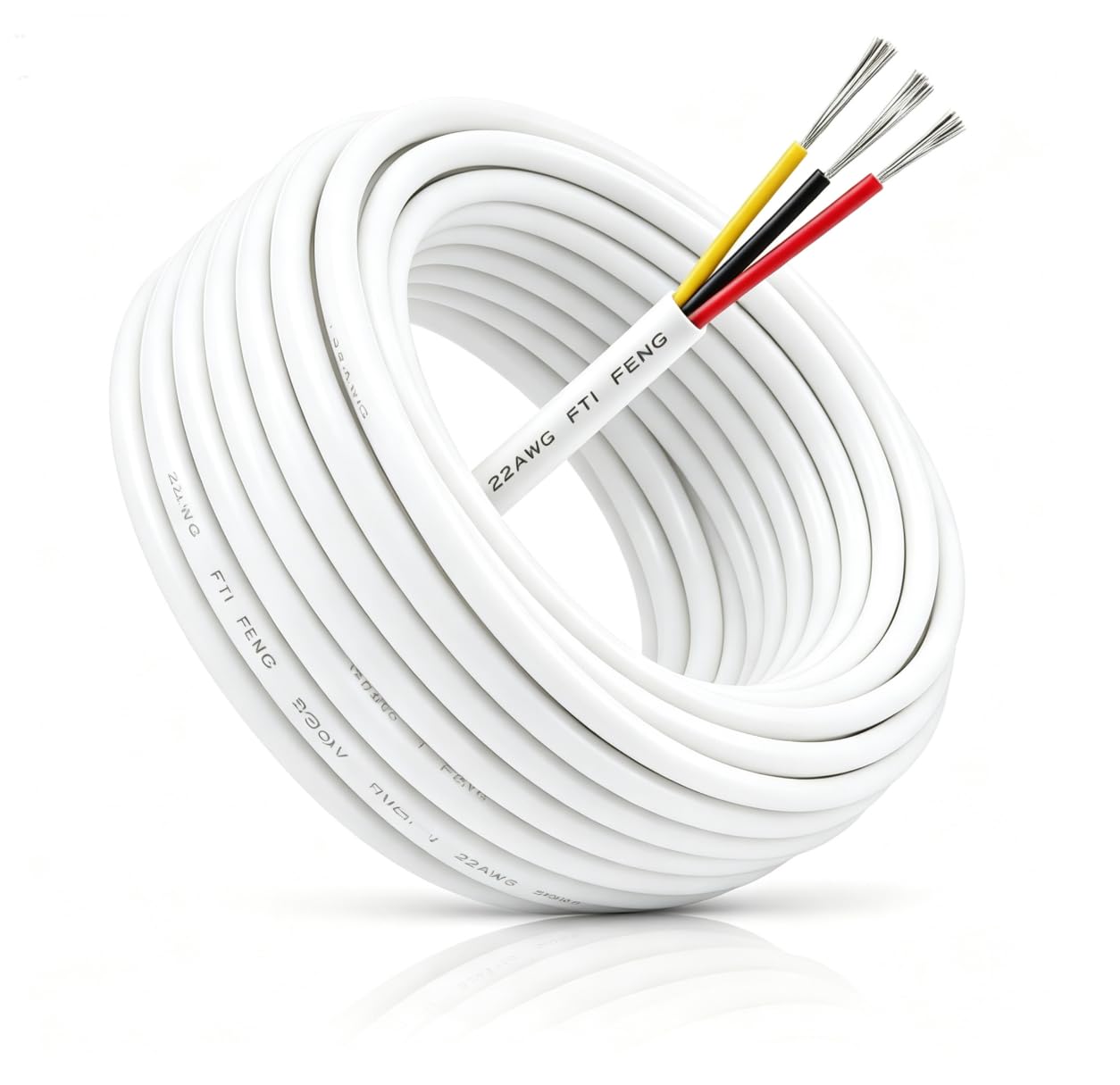 URCIANOW 22 AWG 3 Core Electrical Wire UL2464 Cable 10m Extension Cord