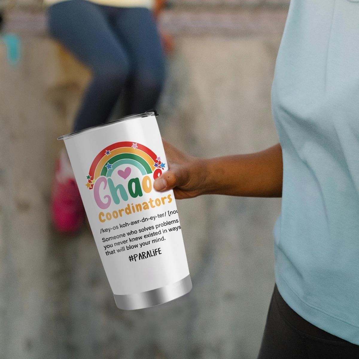 Paraprofessional Gifts for Women, Teacher Paraprofessional Appreciation Day Gifts Tumbler with Lid Straw 20oz - Image 7