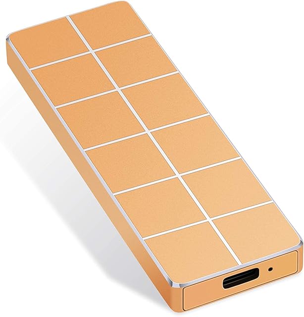 External Hard Drive,Protable Hard Drive,External Hard Drive 2TB, Portable External Solid State Drive USB 3.0 Compatible with Mac, PC, Desktop, Laptop(2TB Gold)