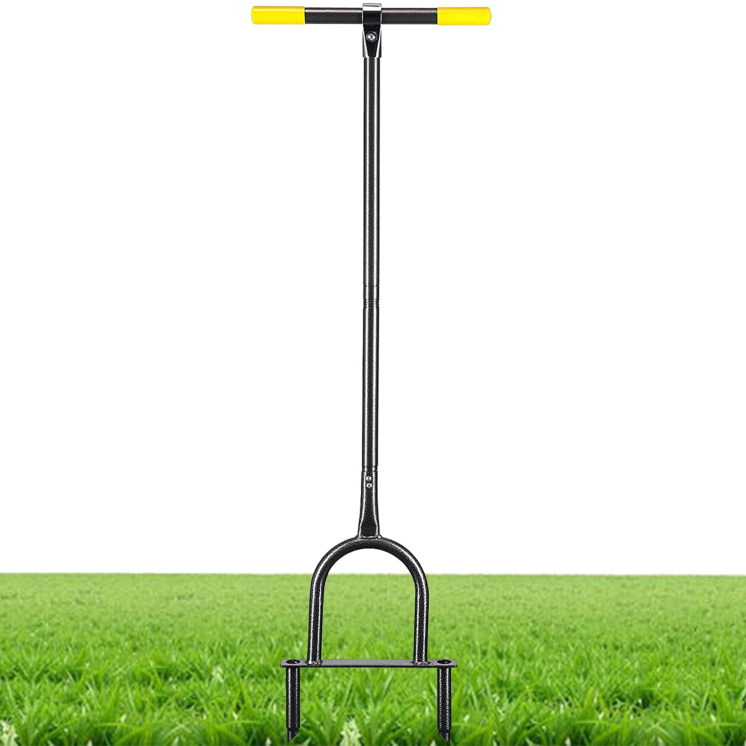 Buy HOSKO Lawn Coring Aerator, Manual Grass Dethatcher Turf Plug, Heavy