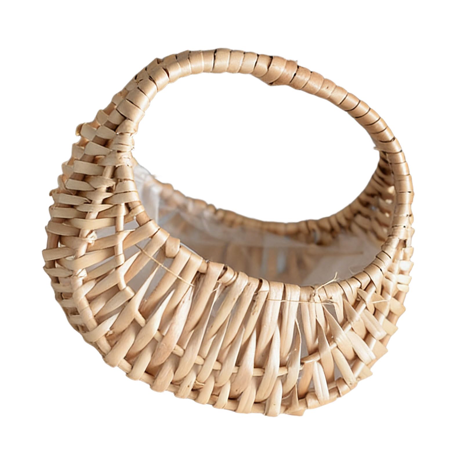 Handwoven Rattan Storage Basket with Liner, for and Home Organization in Living Spaces Indoor Outdoor Basket
