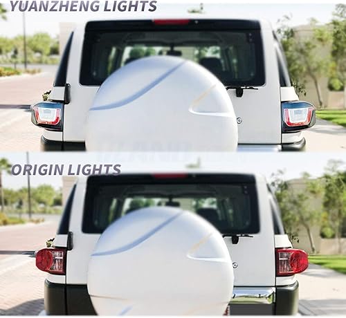 Miniatura 7 de VLAND - Proyector de doble haz LED y luces traseras para Toyota FJ Cruiser SUV de 1 generación 2007-2021 con señal de giro secuencial, LED DRL