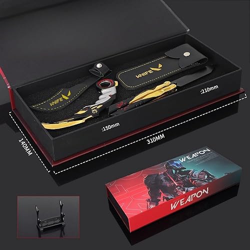 Miniatura 8 de Cuchillo de puntos de regalo Valorant Set de juguetes periféricos Cuchillo de garra Valorant Model Toys (No.2)