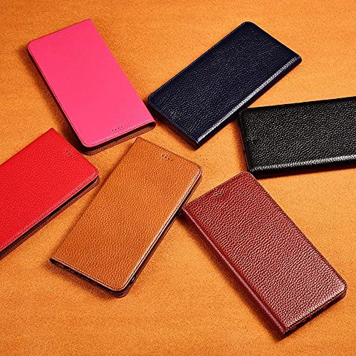 Étui iPhone 13 Mini cuir bleu à rabat magnétique antichoc avec porte-carte