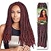 Bobbi Boss Synthetic Hair Crochet Braids Faux Locs Style Senegal Bomba Dreadlocks (4-Pack, 1)