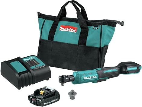Makita XRW01SR1 18V LXT Lithium-Ion Cordless 3/8" / 1/4" Sq. Drive Ratchet Kit 2.0Ah