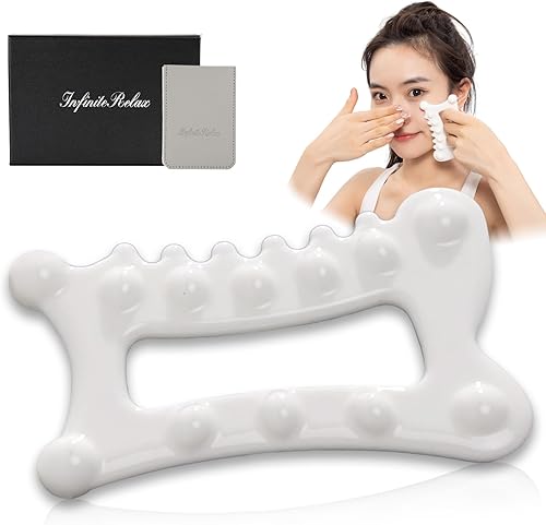 Herramienta facial de cerámica avanzada Gua Sha, cuidado de la piel para mujeres y hombres, herramienta de masaje Guasha para rostro y cuerpo,