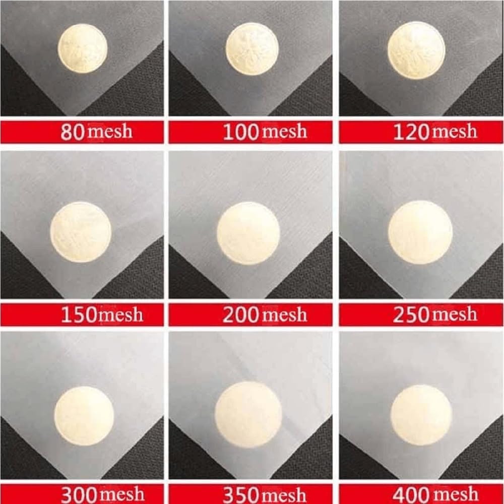 Tela de filtro de malla Tela de malla nailon, filtro 80 a 500 mallas, tela filtrante 180 a 25 micrones, 1 unidad(1M*5M*100 MESH)