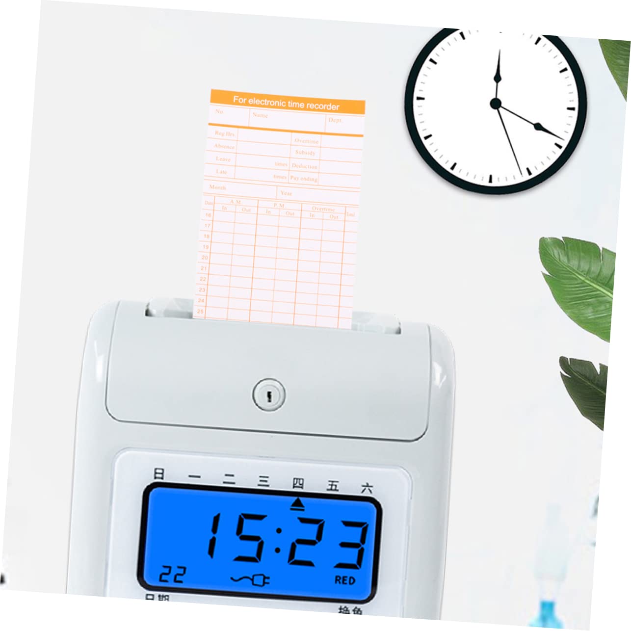 Ciieeo Anwesenheitsbuch 100 Blatt Anwesenheit Papier Karte Teilnahme Zeitkarten Arbeiter Anwesenheit Englische Besucherkarten n Mitarbeiter Anwesenheitsmaschine Spezialpapier