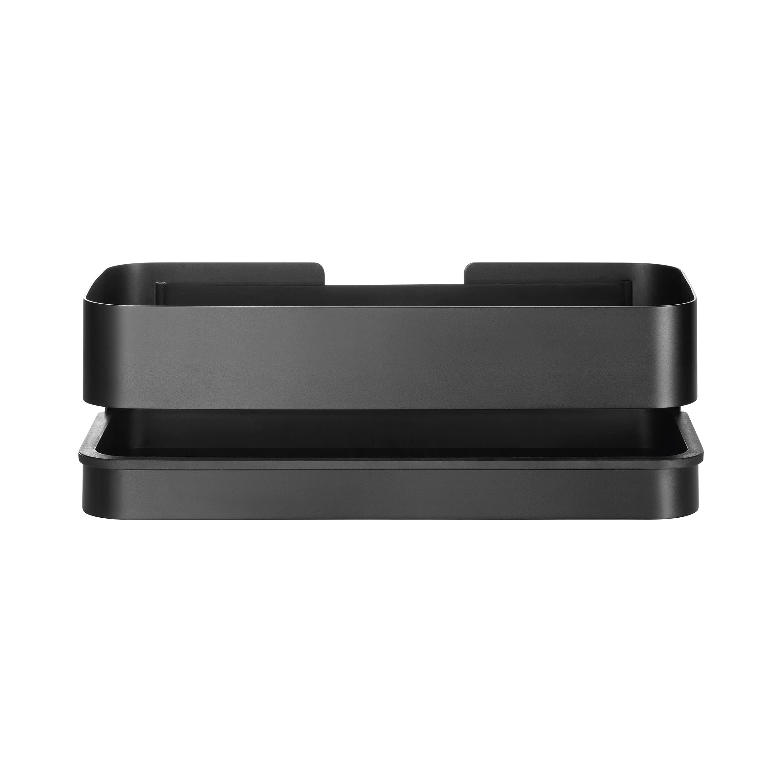 Blomus -NEXIO- Duschkorb, praktischer Halter für die Dusche, breites Gummiband im Inneren, 25 x 12 cm, Farbe Black (66330)