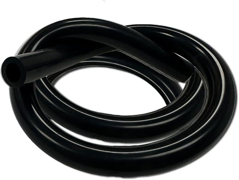 Mangueira de vácuo automotiva I33T de silicone 16 mm alta temperatura – 1,5 m preta