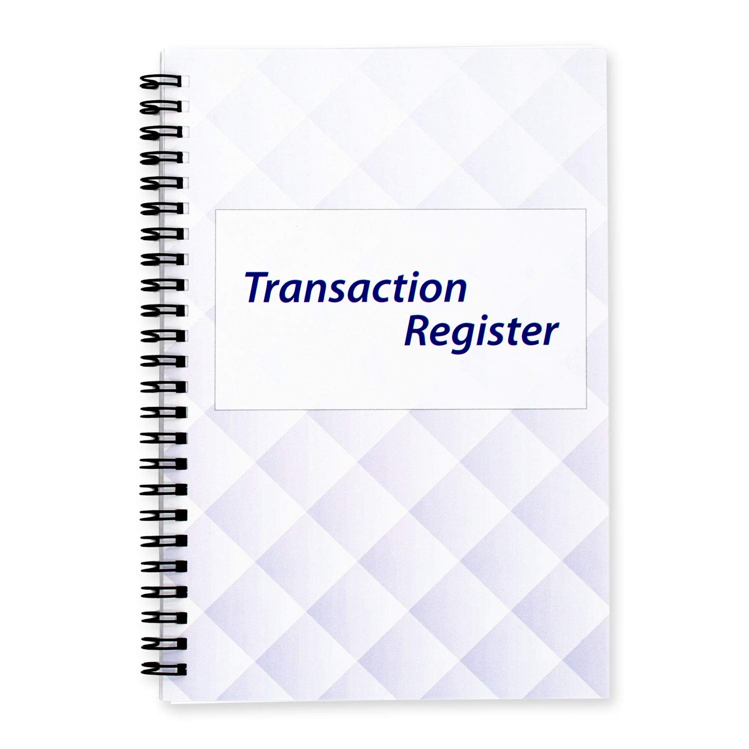 Side Spiral Bound Harlequin Checkbook/Transaction Register