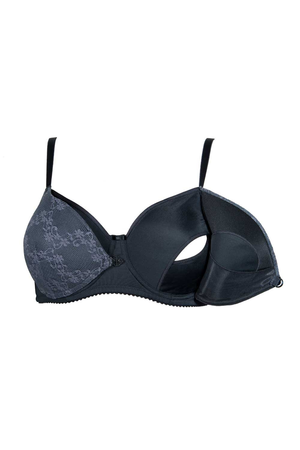 Mystery - mehrfach prämierter Still-BH Grey Glamour mit Bügel, 70C - 95H