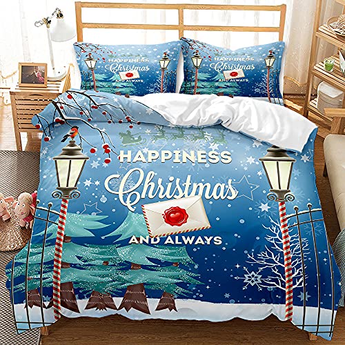 ESAAH Weihnachten Bettwäsche, Rentiere Und Schneeflocke Muster...