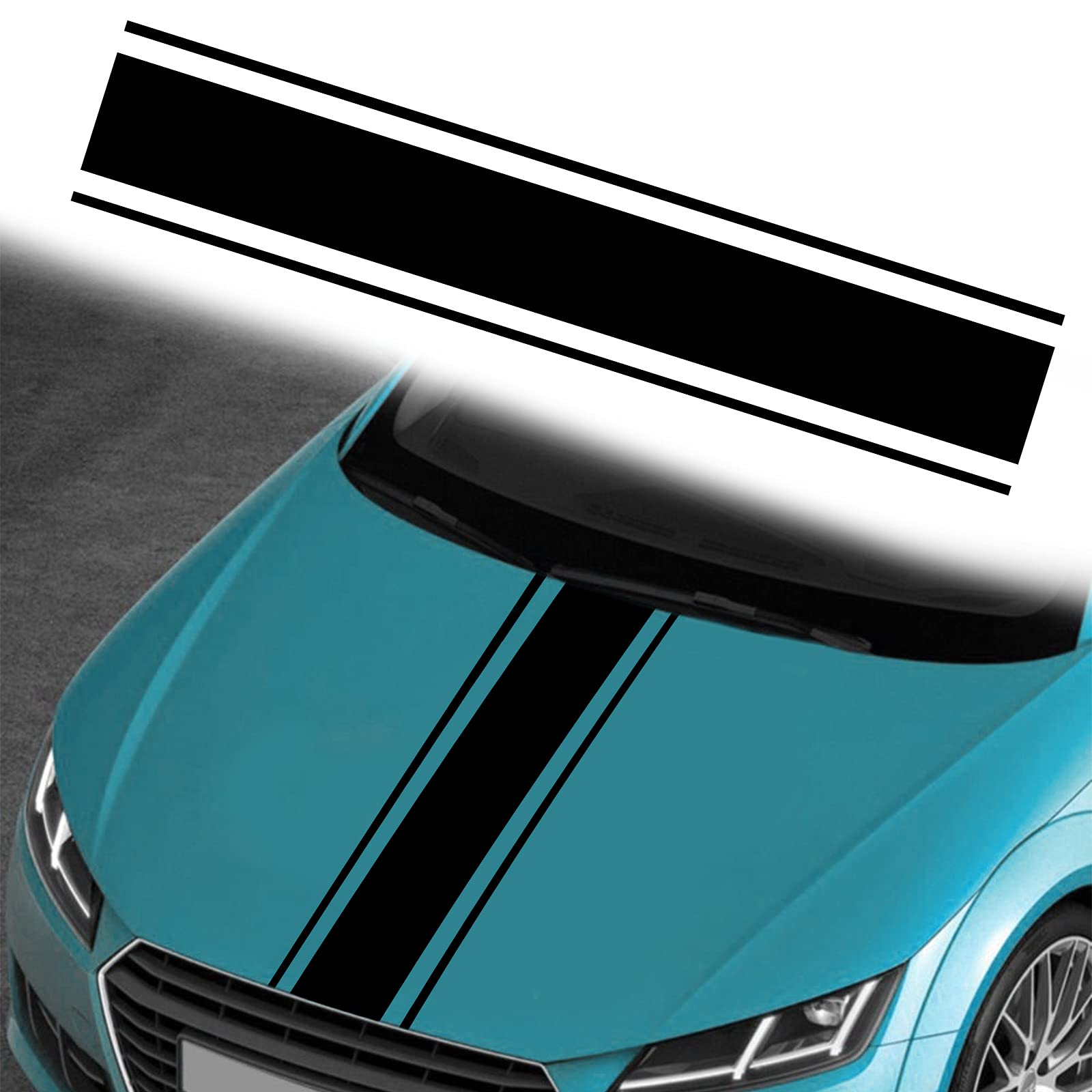 Buy QianBao Style 6 Car Hood Stripe Sticker Car Stickers Modified