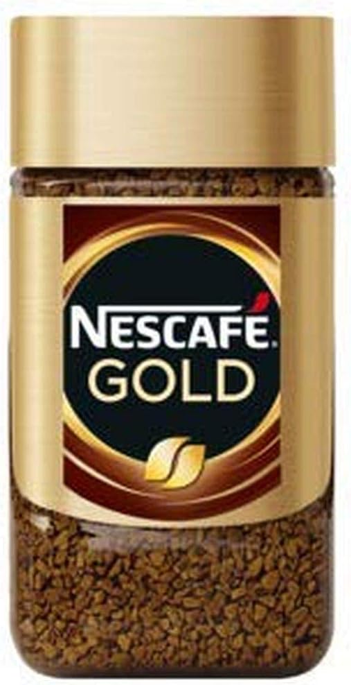 Nescafe Gold Instant Coffee (Imported) Instant Ground Coffee,50G, Glass Bottle