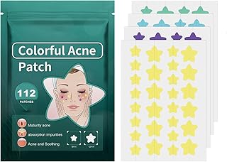 Pimple Patches Star Spot Patches,Star Face Pimple Patches Acne Treatment And Spot Treatment For Face,Acne Patch For All Skins Spot Dots,Star Spot Patches Skin Care.(112PCS)