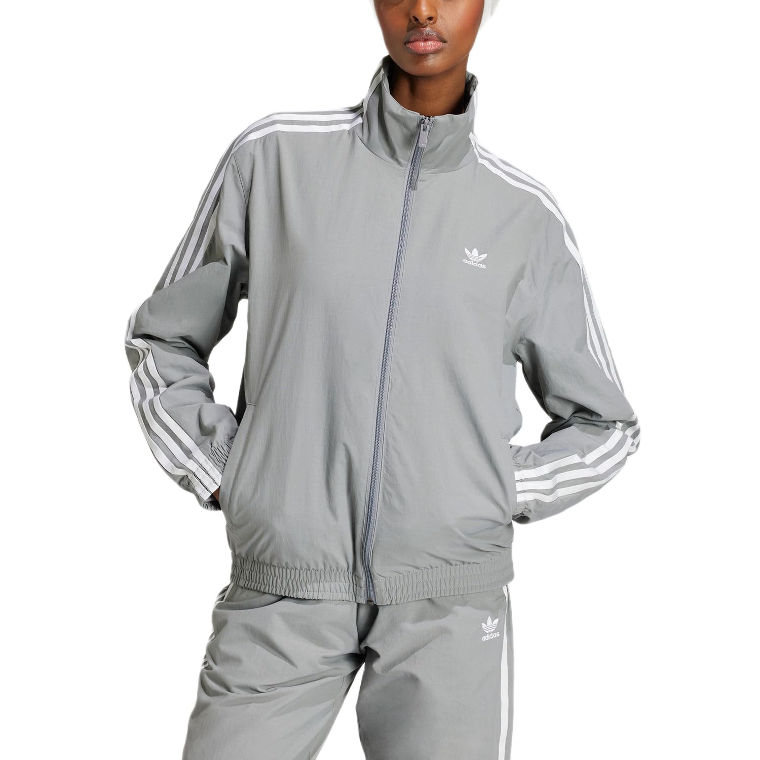 adidas - Chaqueta gris para mujer