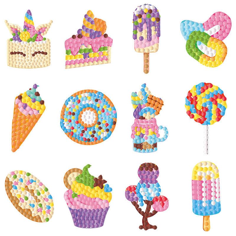 LitVibes DIY Diamond Painting 5D Stickers,Mosaic Diamond Stickers Art and Craft kit for Kids & Children - (Cute Dessert Designs) (B0CJD5XL3M) Amazon Price History, Amazon Price Tracker