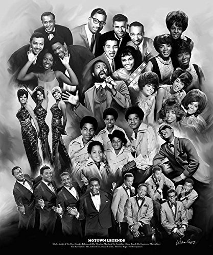 Motown Legends (A Tribute to Motown Music) by Wishum Gregory, 11.5x8.5 inches by Wishum Gregory