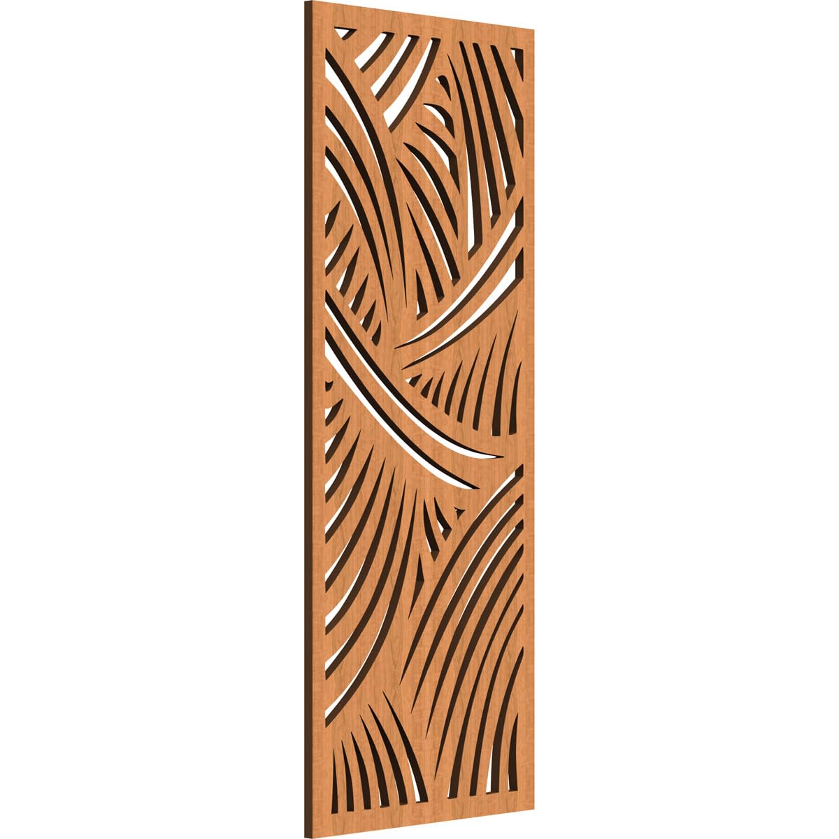 Chester Decorative Pierced Fretwork Wood Wall Panels, 13 3/8"W x 34 3/8"H x 3/8"T, Cherry