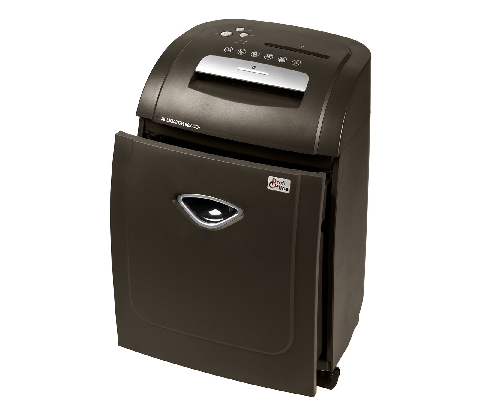 Destructora de Papel Alligator 608 CC Plus – Trituradora Top Business Corte Cruzado P-4 | Microcorte 2x8mm, Papelera 32L, Depósito Eco para CD y Tarjetas, Oficina Mediana y Grande