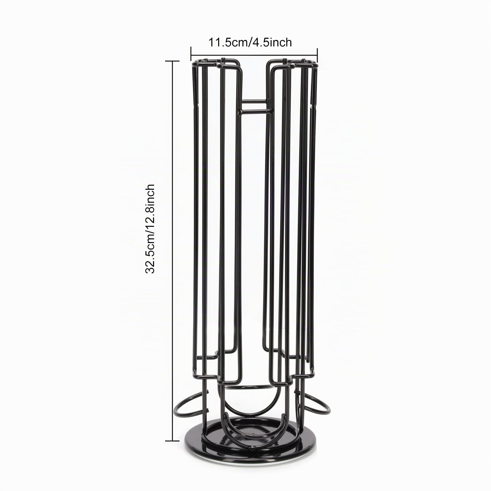 Soportes para Cápsulas de Café 24 Dolce Gusto,Dispensador Capsulas Dolce Gusto Almacenamiento de Cápsulas de Café, estante giratorio de torre de cápsulas de café, Base antideslizante,Negro