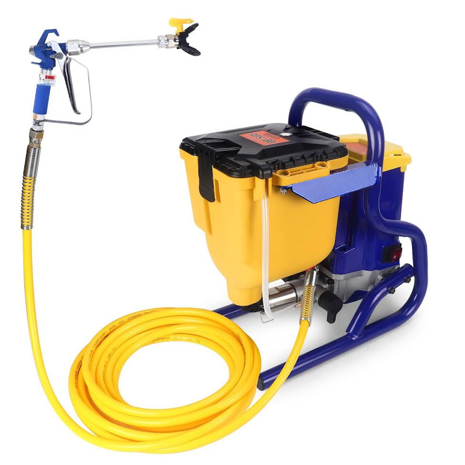 Pulverizador de Pintura eléctrico sin Aire de 850 W con depósito Grande de 4 L, pulverizador de Alta presión de 20 MPa para propietarios de viviendas y contratistas, fácil de Limpiar. 110V