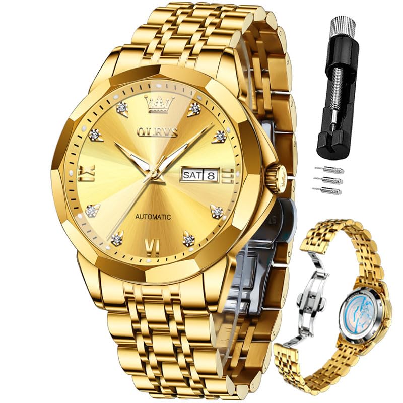 OLEVS Men Automatic Mechanical Watches Self Winding Luxury Men Watch