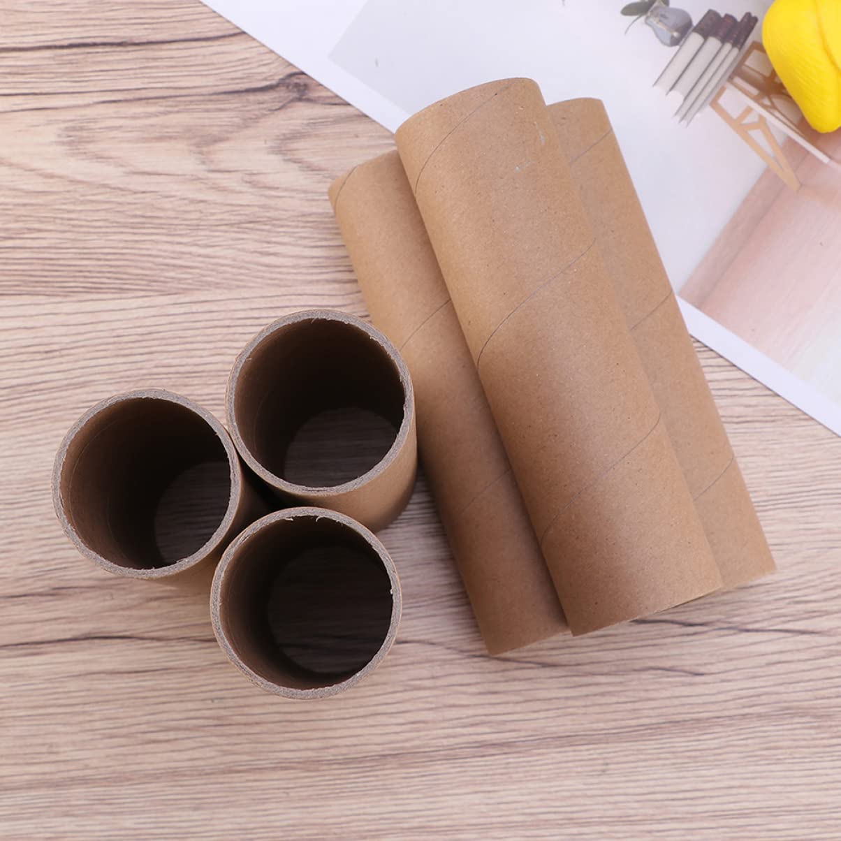 EXCEART 30 Pièces Tubes d'Expédition en Carton Kraft Ronds pour Artisanat et Affiches