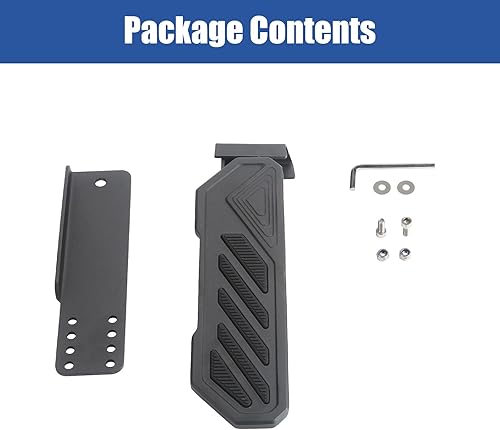 Miniatura 4 de Almohadilla antideslizante para pedal muerto compatible con Jeep Wrangler JL JLU Gladiator JT I Dead Pedal Driver 2018-2022, almohadilla ajustable,