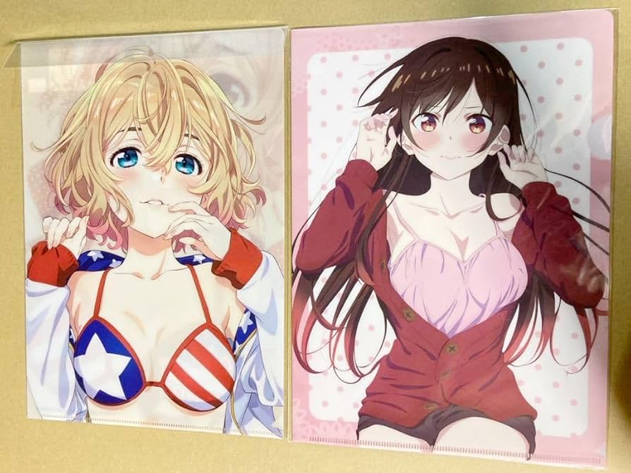 Amazon.co.jp: 水原千鶴 七海麻美 A4 クリアファイル 2種セット