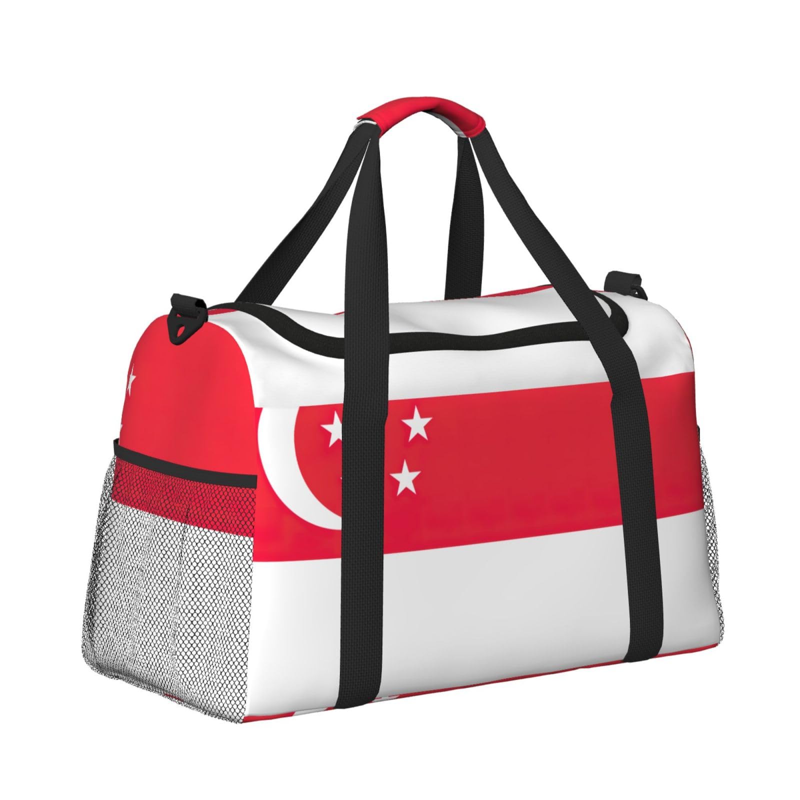 Flaga Singapuru torba na ramię kobiety mężczyźni podróżna torba crossbody torebka torba na ramię torebki robocze codzienna torba hobo