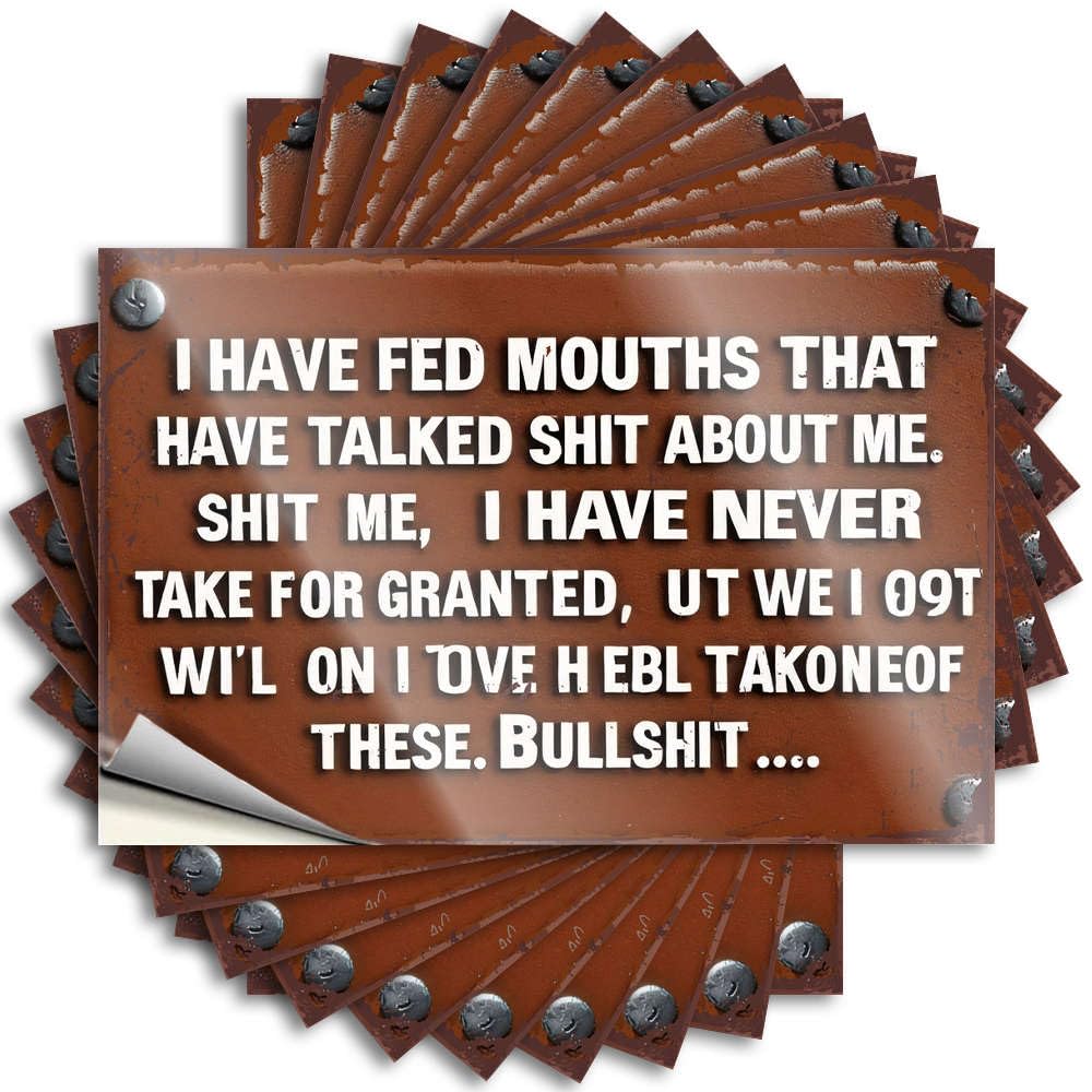 I Have Never Taken Anything for Granted Wall Winter - Emo Decal Self Adhesive Sticker(6X9CM)