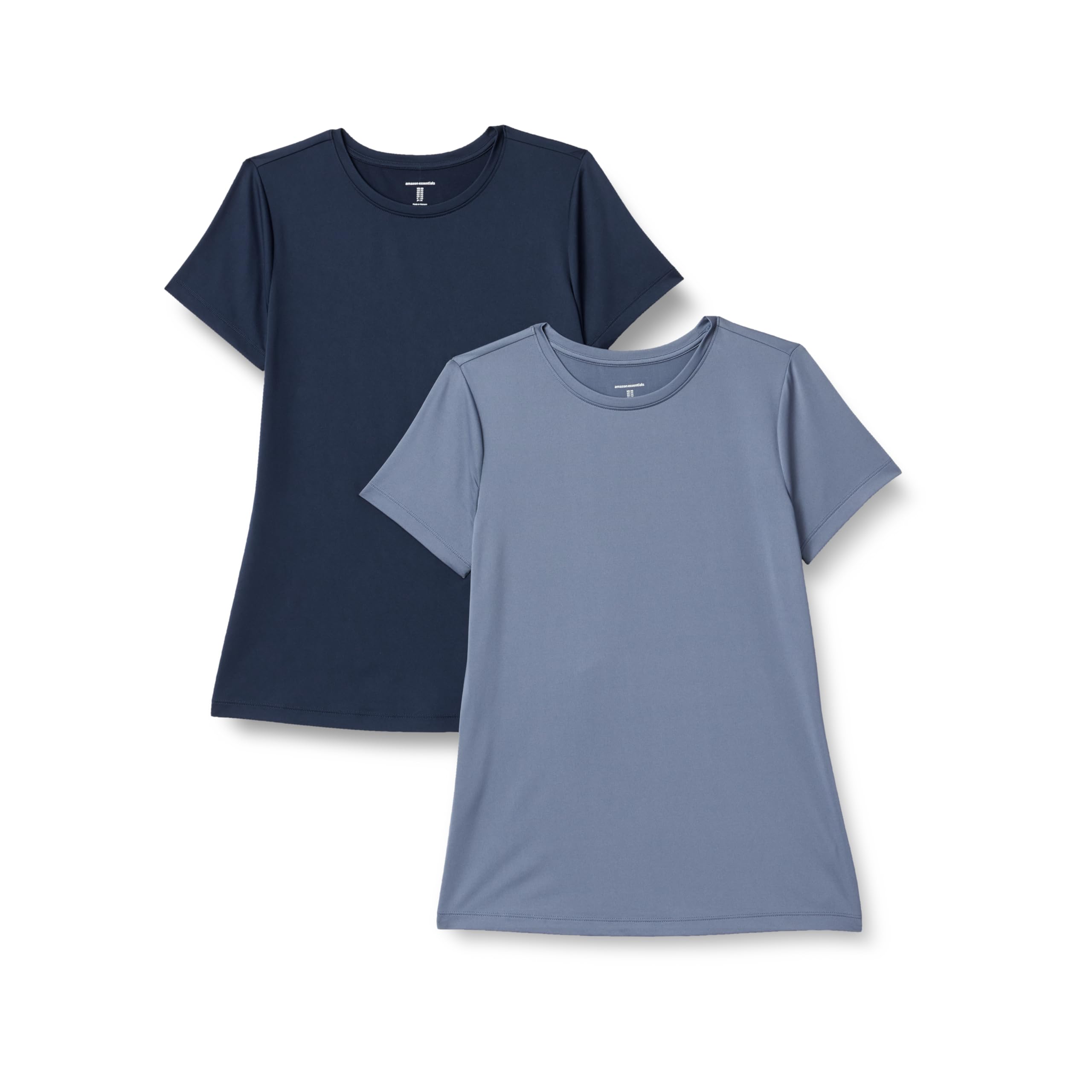 Amazon Essentials Damen Active Quick Dry Tech Stretch Kurzarm-T-Shirt mit Rundhalsausschnitt (in Übergröße erhältlich)