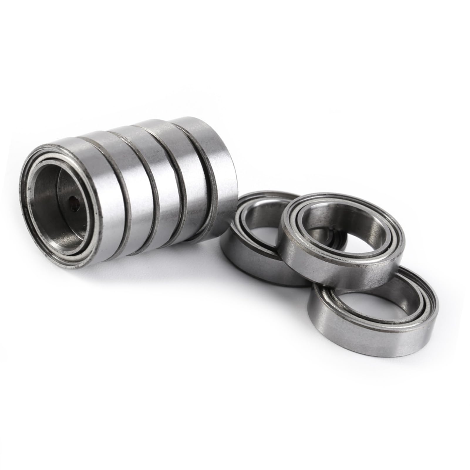 Skateboard Bearings, Rugged 10 * 15 * 4mm 6700ZZ Bearing, Double Shielded for Electric Motor Applications