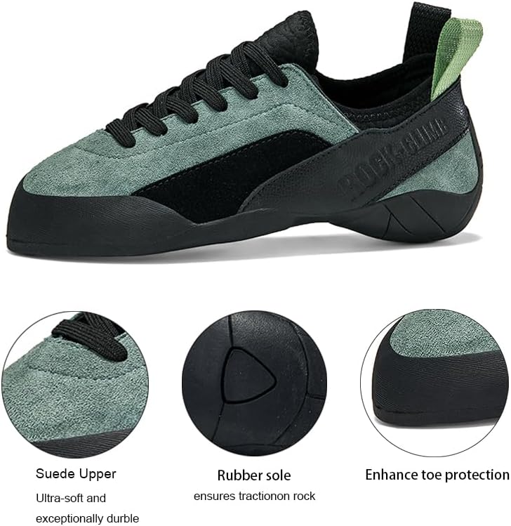 Rock Climbing Shoes for Men Women Bouldering Sneakers Indoor Outdoor Anti-Slip Lightweight Breathable