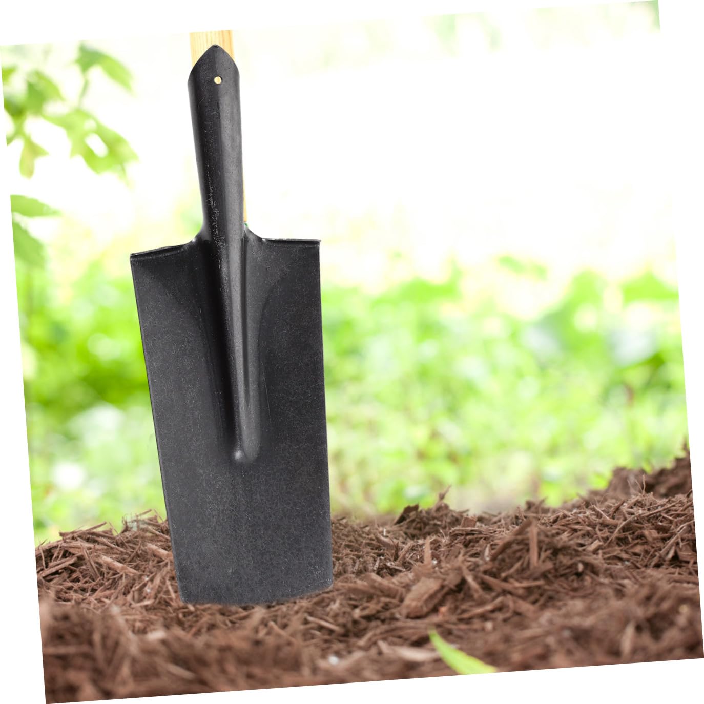 Abaodam Herramienta de Jardinería para Excavar y Plantar Pala de Acero Manganeso Mango Resistente Adecuado para Trabajo en Huerto y Jardín