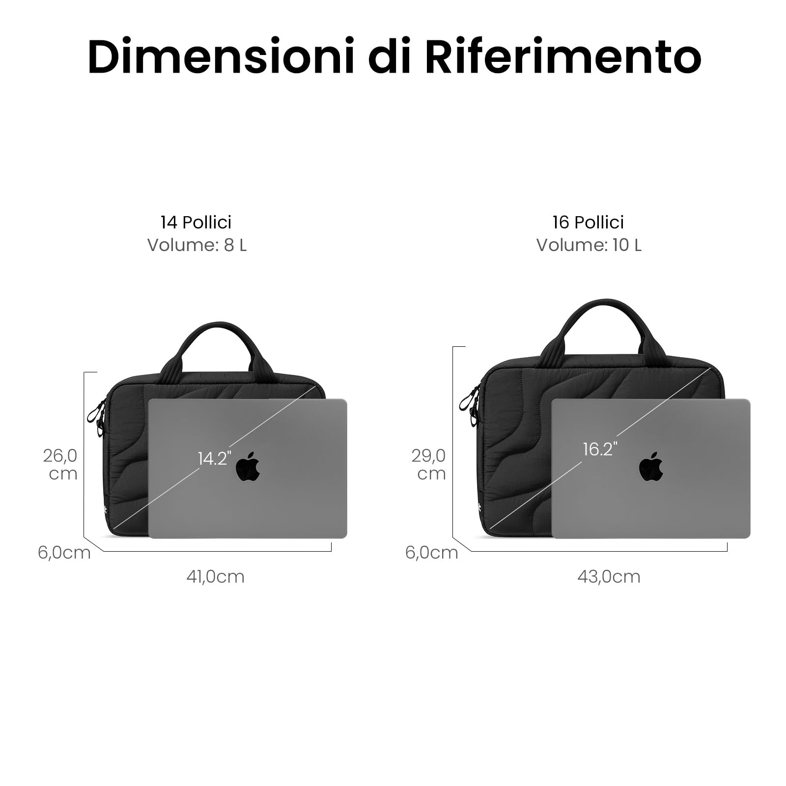 tomtoc 16 Pollici Borsa per Laptop da Donna, Custodia Leggera per 16 Pollici MacBook Pro e altri 15/16 Pollici Laptop, Borsa da Lavoro e da Viaggio con Spazio di Archiviazione ben Organizzato