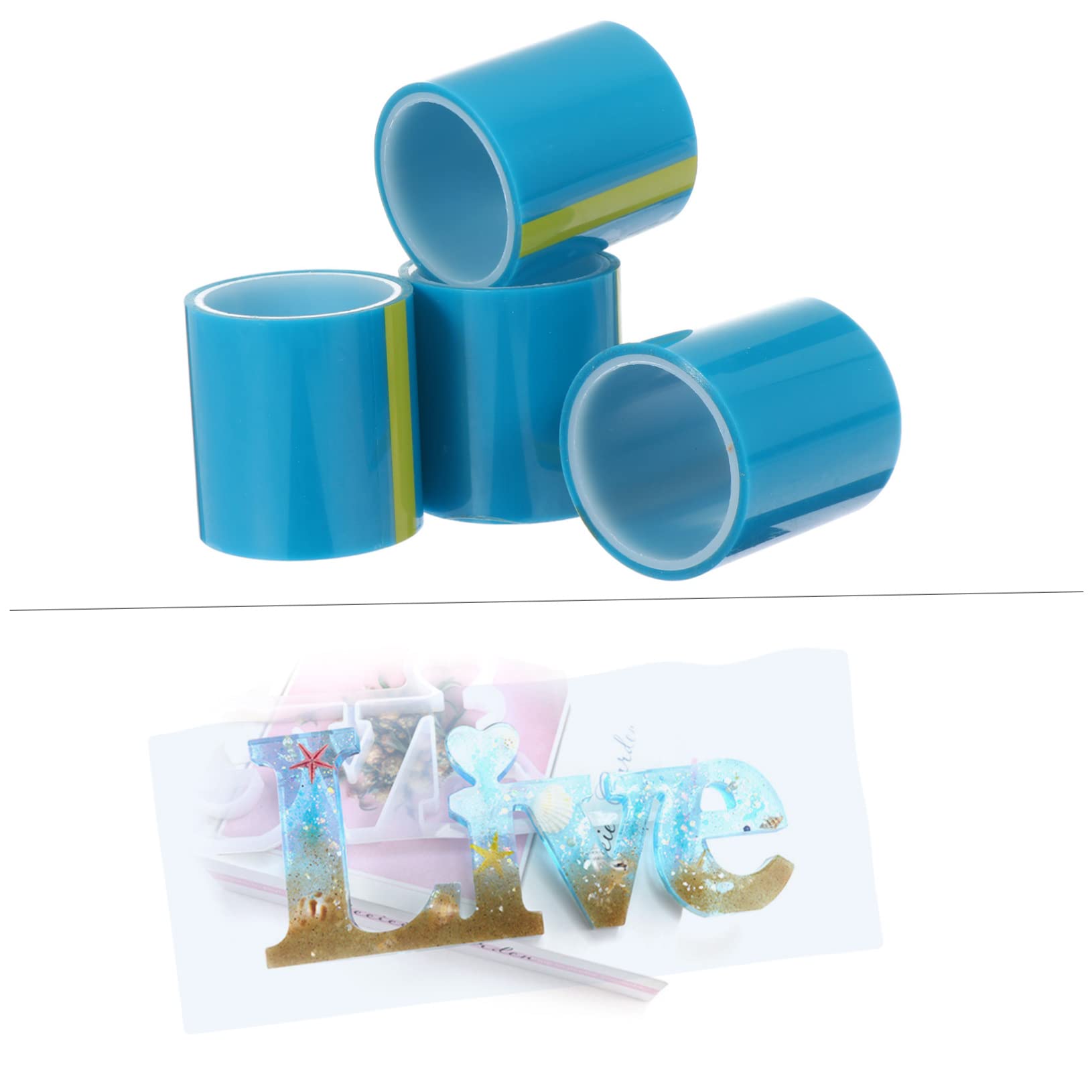 LALAFINA 12pezzi Traceless Adhesive Uv Tapes Per Creazioni Diy Nastro Seamless Blu Per Realizzazione Pendenti Epoxy